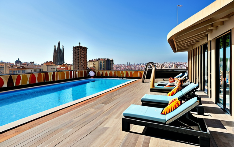 아트호텔과 아트워크 - Madrid Boutique Hotel Room**

"A stylish hotel room in Madrid, Spain, featuring modern art on the wa...