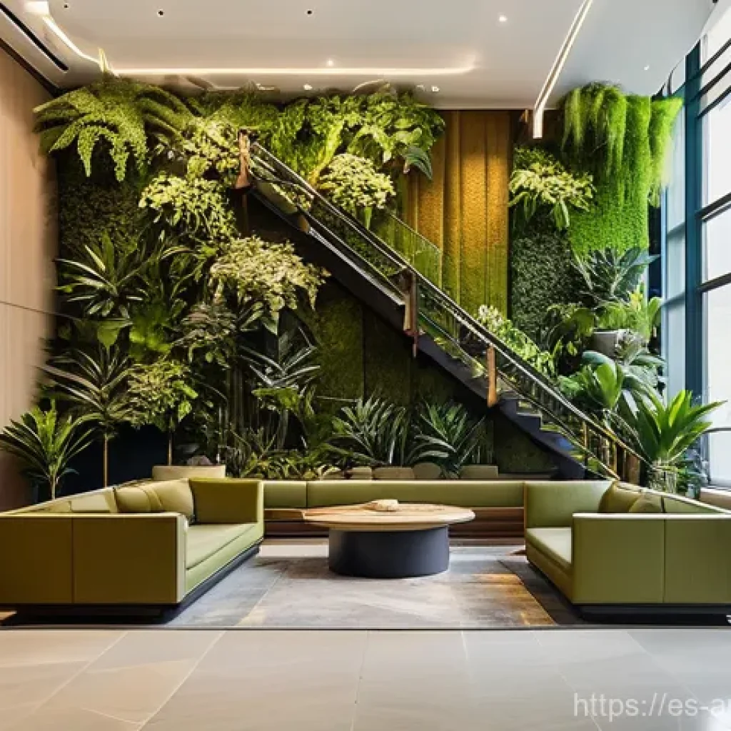 아트호텔의 편안한 휴식공간 - **Prompt 1: Serene Art Hotel Lobby with Biophilic Design**
    "A wide-angle shot of a luxurious and...