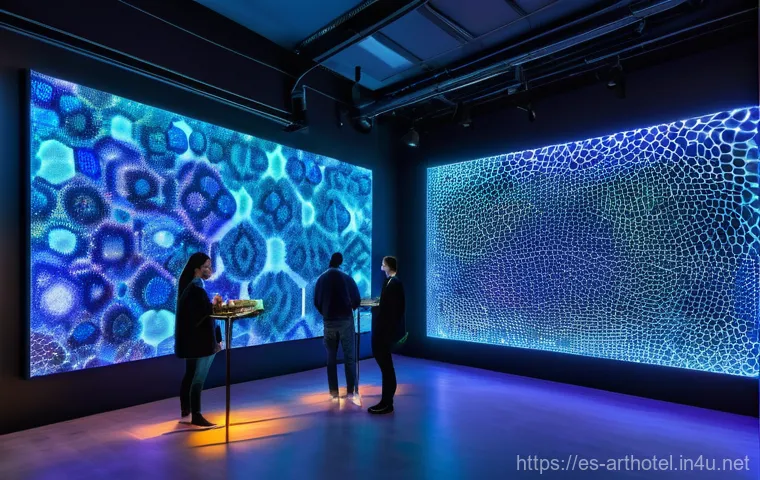 아트호텔과 현대미술 - **"A tranquil and thoughtfully curated hotel corridor, designed to be an intimate art experience. So...