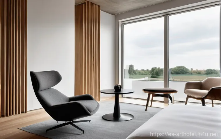 아트호텔 및 미술관 연계 숙박 패키지 - **Museum Hotel: Classical Elegance in Historic Setting**
    An opulent and serene hotel lounge situ...