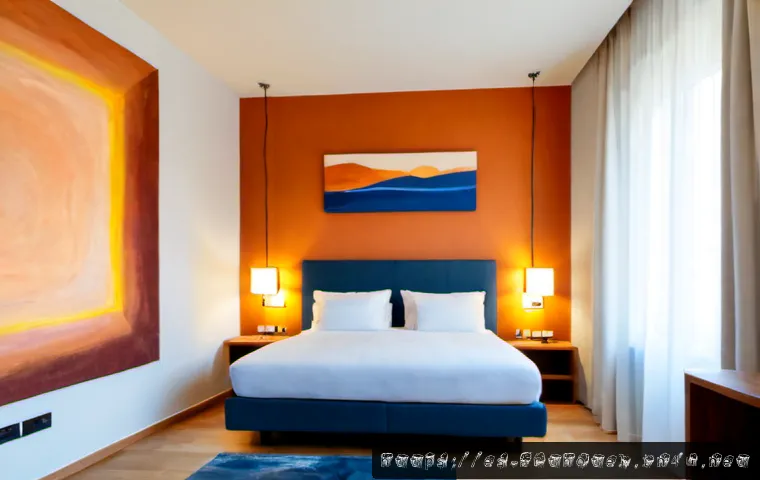 Home 13 아트호텔 테마 객실 - Photorealistic art hotel themed guest room in Barcelona, spacious boutique interior with one large a...